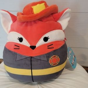 NWT Fifi the 8" firefighter fox squishmallow